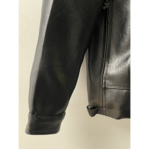 GA Milano Men’s Lined Black Faux Leather Jacket Italy XL - Picture 6 of 12